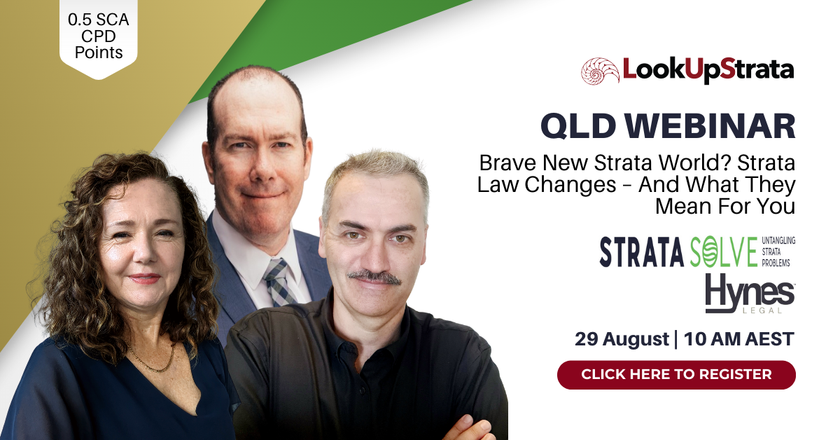 New strata laws: join our webinar